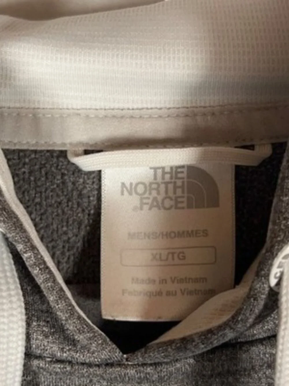 The North Face Pullover Hoodie Size XL Grey Kangaroo pocket